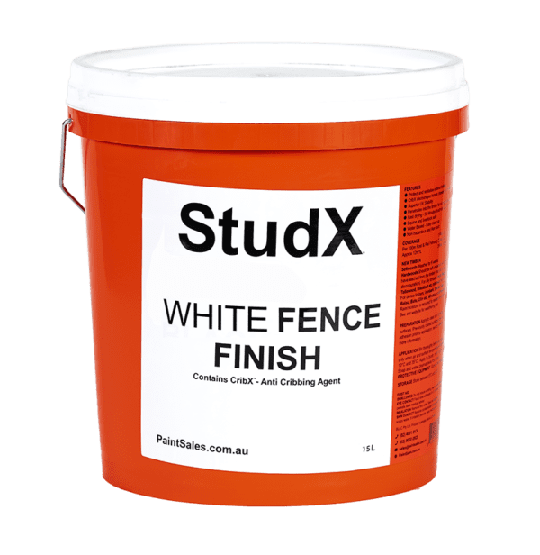 StudX White Fence Finish 225 Litre Easy Handling (15x 15L Pails )